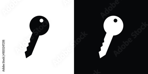 key icons pictogram. Vector isolated shape in modern doodle style.