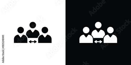 Mediator icons pictogram. Vector isolated shape in modern doodle style.