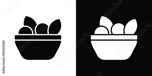 Salad icons pictogram. Vector isolated shape in modern doodle style.