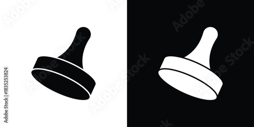 Stamp icons pictogram. Vector isolated shape in modern doodle style.