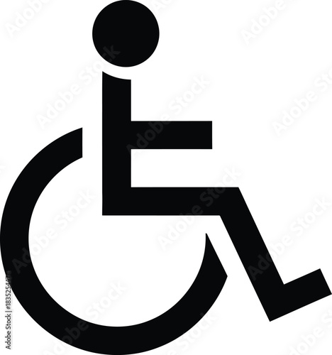 Wheelchair Symbol Icon On Transparent Background Accessibility For Disabled