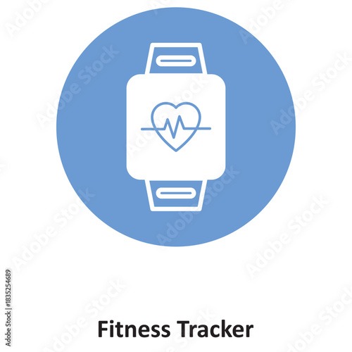 Fitness Tracker Vector icon which can easily modify or edit