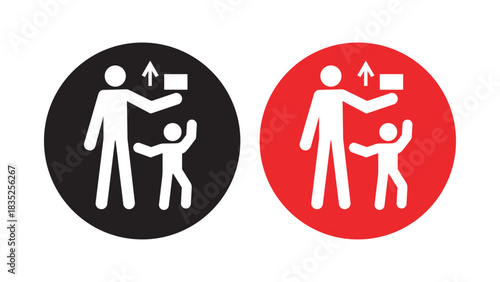 ISO 7010 M055 Keep out of reach of children.