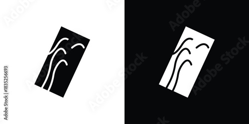 Wood board icons pictogram. Vector isolated shape in modern doodle style.