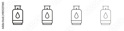 Gas cylinders icon on white background. Modern simple icon vector illustration.