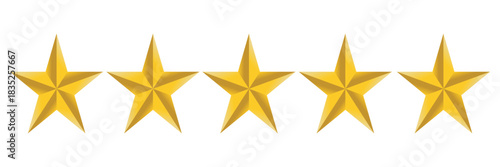 shiny gold star icons on a white background