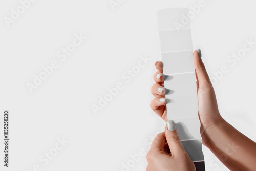 Color samples palette design catalog. New trending colour of the 2026 year 