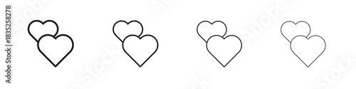 Heart icon on white background. Modern simple icon vector illustration.