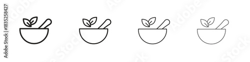 Herbal medicine icon on white background. Modern simple icon vector illustration.