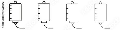 IV bag icon on white background. Modern simple icon vector illustration.