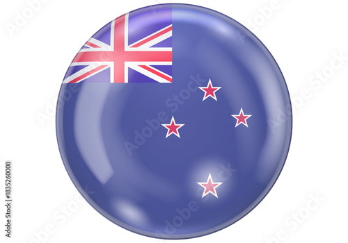 Free Download Glossy New Zealand Flag Sphere Icon - GFXLoad