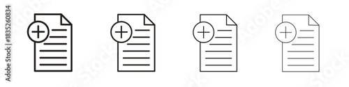 Medical report icon on white background. Modern simple icon vector illustration.