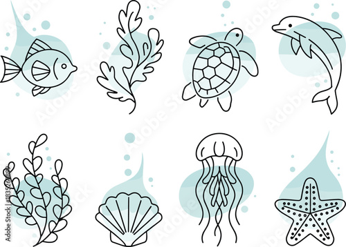 Abstract Seashell Vector Icon Set,Minimal Marine Shell Symbol Pack,Stylized Seashell Graphic Collection,Modern Seashell Silhouette Icons,Nautical Seashell Vector Graphics,Sea Shell Outline Icons,Ai