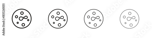 Microorganism icon on white background. Modern simple icon vector illustration.