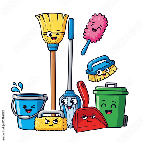 various cleaning tools