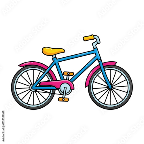 vector illustration of a bicycle