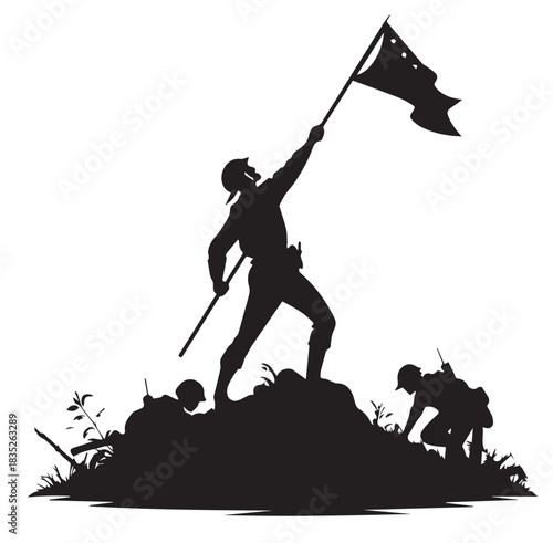 Victory day celebration graphic design element