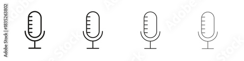 Podcast icon on white background. Modern simple icon vector illustration.