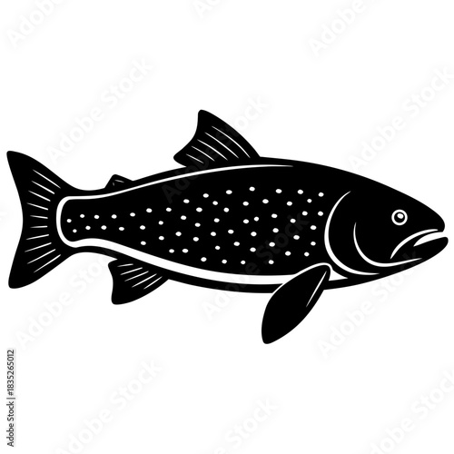 vector illustration of a fish
