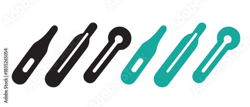 Assortment of modern black and teal hair clips and bobby pins.