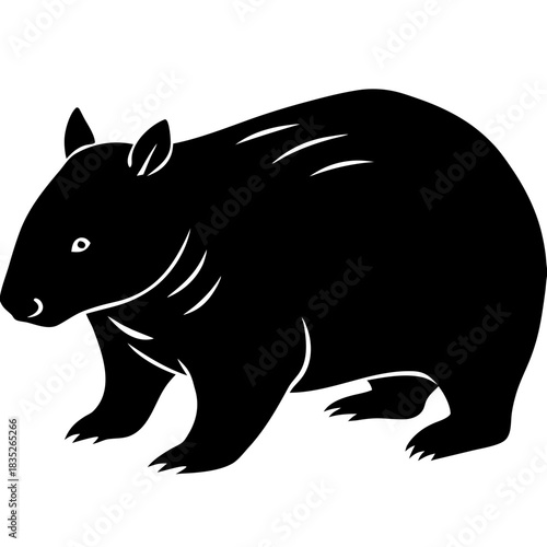vector illustration of a wolf