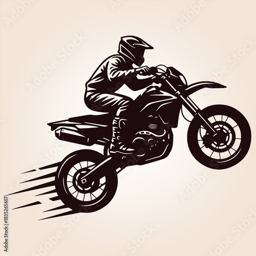 Motorcycle Vector Silhouette, Classic Silhouette Of A Motorcycle, Vintage Cruiser Motorcycle, Vintage Motorcycle Vector Silhouette, Motorcycle Silhouette.