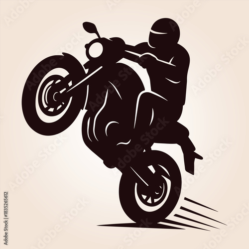 Motorcycle Vector Silhouette, Classic Silhouette Of A Motorcycle, Vintage Cruiser Motorcycle, Vintage Motorcycle Vector Silhouette, Motorcycle Silhouette.