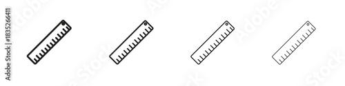 Photos Ruler icon on white background