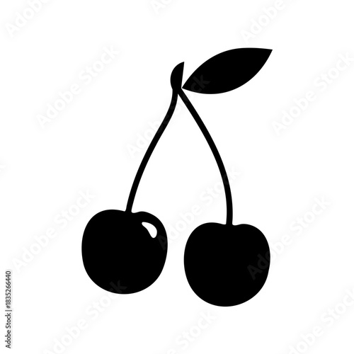 vector illustration of cherry