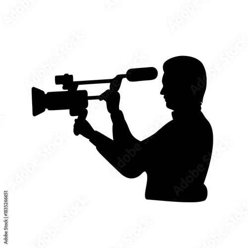 silhouette of a man playing a trumpet