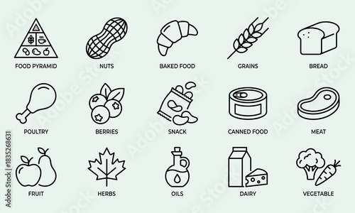 Comprehensive vector bundle: food pyramid, cute otter couple, agile scrum icons, washi tape, and scheduling elements for diverse design and project concepts.