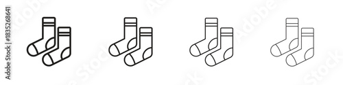 Socks icon on white background. Modern simple icon vector illustration.