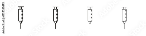 Syringe icon on white background. Modern simple icon vector illustration.