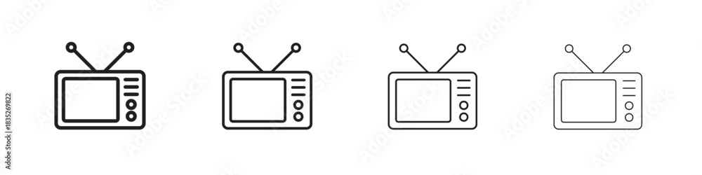 Obraz premium Television icon on white background. Modern simple icon vector illustration.