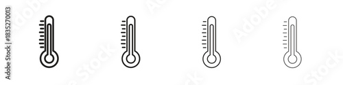 Thermometer icon on white background. Modern simple icon vector illustration.