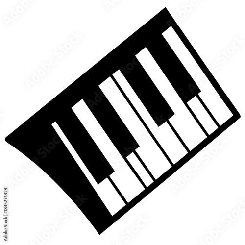piano keys vector illustration