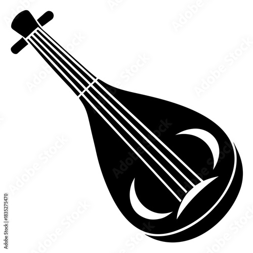 vector illustration of a guitar