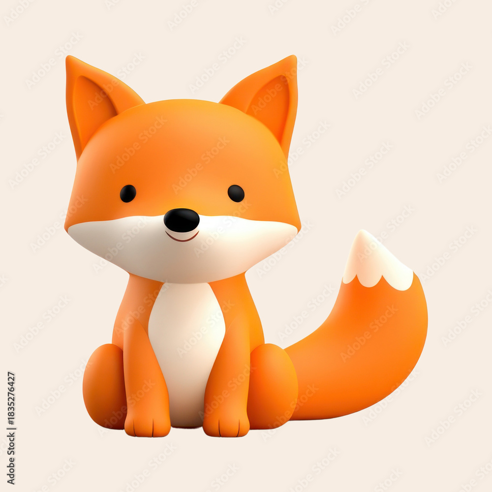 Obraz premium Toy animal fox representation.