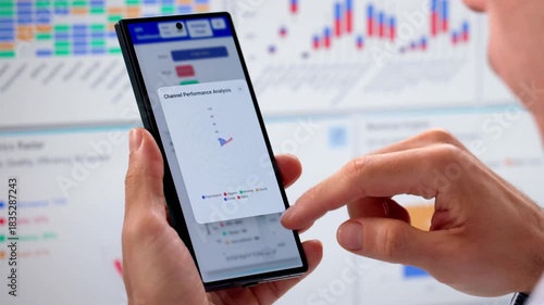 Financial Analyst Using Computer Screen