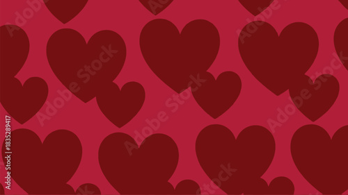 Romantic red heart pattern background for Valentine's Day designs and heartfelt projects, a beautiful symbol of love, perfect for expressing affection