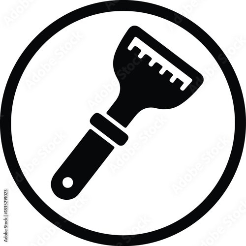 Silhouette cheese cutter kitchen tool icon simple vector Illustrator