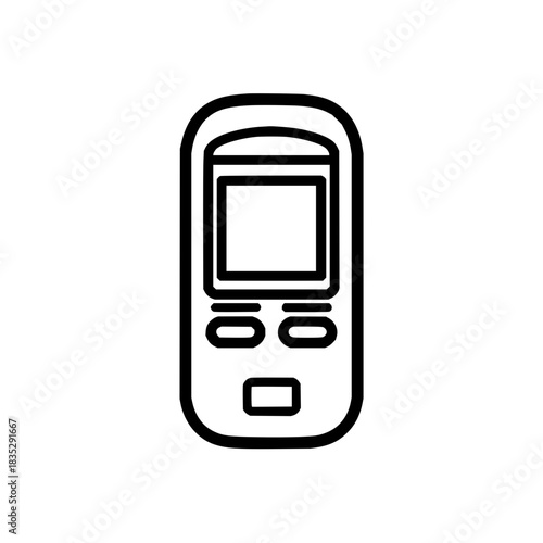 Isolated glucometer glucose meter icon vector illustration for diabetes health monitoring and testing device