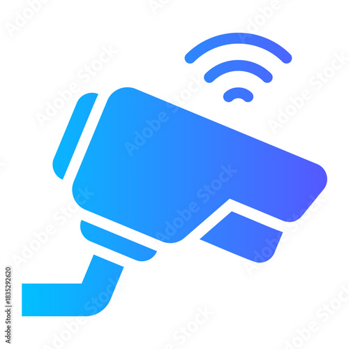 smart cctv gradient icon