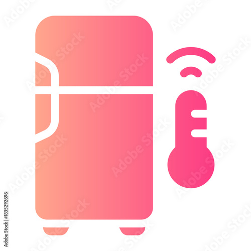 smart refrigerator gradient icon