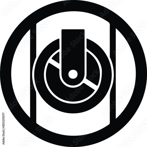 Silhouette universal power on off symbol design vector Illustrator