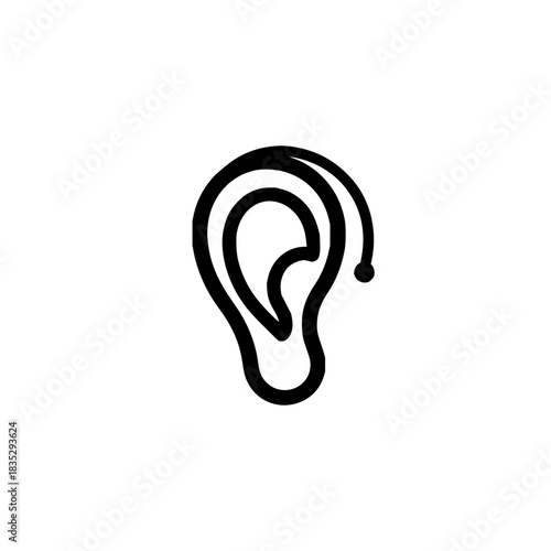 Ear health hearing aid audiologist vector illustration for medical and healthcare services design 100