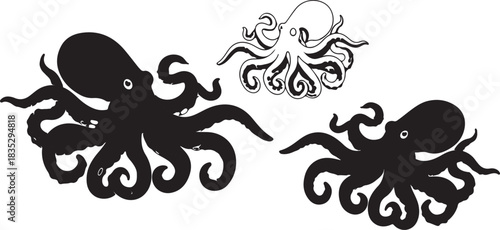 octopas vector illustration