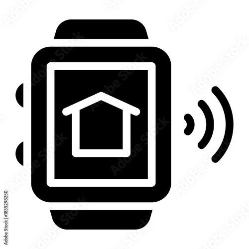 smartwatch glyph icon
