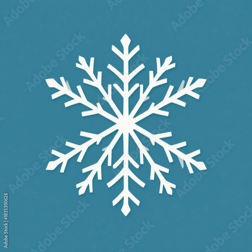 christmas snowflake on blue background