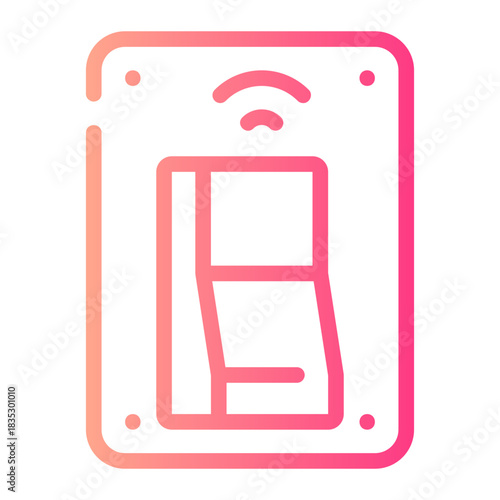 smart light switch gradient icon